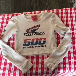 Forever 21 Honda Racing Motocross MX Crop Top